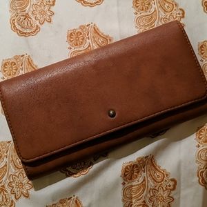 Brown leather wallet